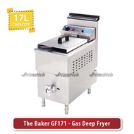 PrimeHub The Baker GF171 - (17 Litres) Gas Deep Fryer, Deep Fryer, Gas Frying Machine, For Restaurants, Fast Food Chain