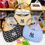⭐️แท้100% พร้อมส่ง MLB MONOGRAM Hobo Bag NEW YORK YANKEES New collection (รุ่นใหม่)
