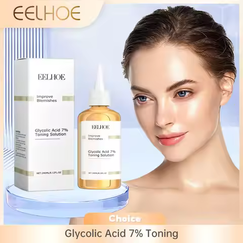 EELHOE Glycolic Acid 7% Toning Face Firming Skin Shrink Pores Glow Facial Oil-Control Relieve Dry Sk