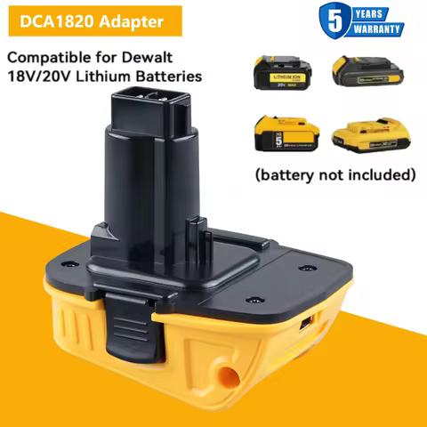 20V Battery Adapter DCA1820 for Dewalt 18V Tools Convert Dewalt 20V Lithium Battery for DC9096 DE909