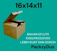 Kardus packing Box Diecut / Pizza uk 16x14x11