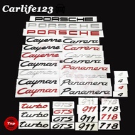 Porsche Emblem S Macan GTS Cayenne Panamera GTS 911 718 Logo Badge Body Fender Rear Tail Decal Namep