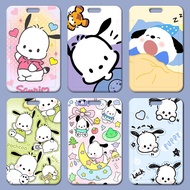 Anime Cartoon Pochacco DIY Student School Campus ID Card Hard Cover Employee ID Work ID Card Holder
