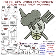 Straw HAT PYRAMID/SCULL PATCH EMBROIDERED LOGO/EMBLEM BET ANIME ONE PIECE 03