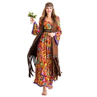 Halloween cos costume 70s Retro Disco hippie costume hippie costume Primal Tribe