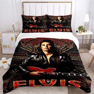Lidecai11 Elvis Presley ชุดเครื่องนอนพิมพ์ดิจิตอลปลอกผ้านวมเครื่องนอนที่สะดวกสบายเตียงเดี่ยวคู่ราชิน
