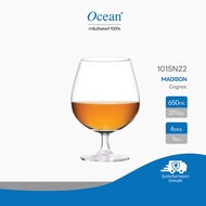 Ocean -  1015N22แก้วคอนยัค 650ml Cognac Glass  [1กล่อง (6ใบ)]  แก้วโอเชี่ยน มีก้าน พรีเมียม สำหรับวิ
