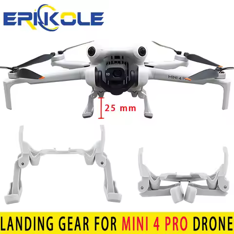 Foldable Landing Gear for Dji Mini 4 pro Leg Extended Protector Bracket Stand Accessories for DJI Mi