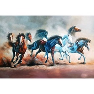 Printed Poster, FENGSHUI HORSE, JUMBO Size, 100x70cm & 150x100cm & 200x100cm/Wall Decoration/Print P