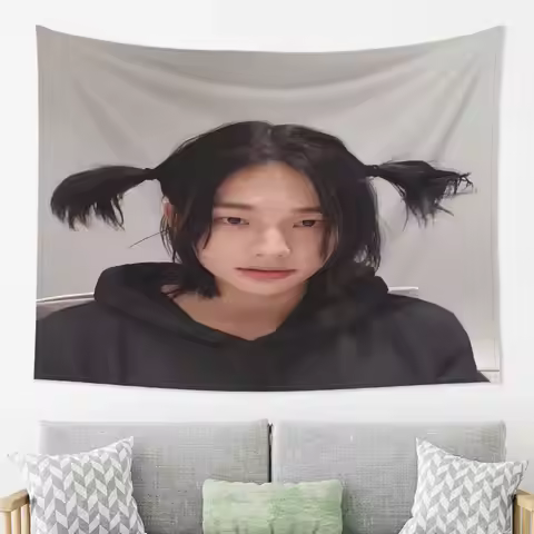 Hwang Hyunjin Tapestry Various Holidays and Birthday Gifts Perfect Tapestry Gift for Living Room Bed