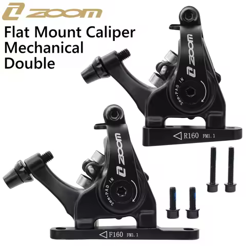 ZOOM HB700 Road Disc Brake Gravel Bike Mechanical disc Flat Mount Caliper Double Piston Bilateral Dr