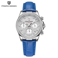 ♠♠ 2022 PAGANI Design New 36MM Classic Women Quartz Watch Stainless Steel Sapphire Fashion 100m Waterproof Chronograph Reloj Mujer