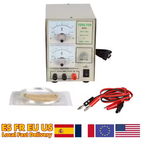 APS-1502 2A Jewelry Plating Machine: Gold Silver Electroplating Kit with Adjustable Voltage, Jewelry