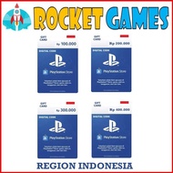 PSN Playstation Gift Card Wallet 100RB 200RB 300RB 400RB REG INDO SS