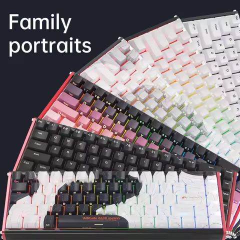 AJAZZ Aluminum Alloy Keyboard, Magnetic Switches, Wired Hall-Effect Keyboard, 8K Polling Rate, 0.01m