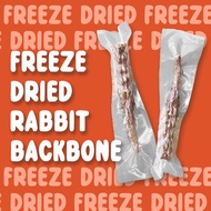 BULKFORPET | Freeze Dried Rabbit Backbone | Animal snacks| Dried rabbit backbone