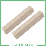 [Lzdjfmy3] 2 Pieces   Wood Guitar Nuts  Slotted