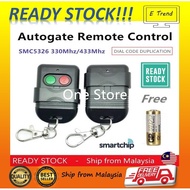 [PROMO] Autogate Door Remote Control SMC5326 330MHz 433MHz Auto Gate (Free Battery) A23/A27