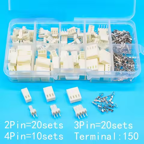 KF2510 Kits 50 sets Kit in box 2p 3p 4 pin 2.54mm Pitch Terminal / Housing / Pin Header Connectors A