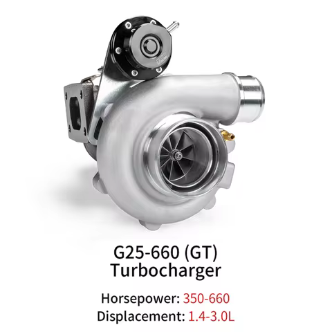G25-660(GT)100-GT288G-35 100-GT288G-36,1.4-3.0L,T25 A/R 0.49 0.64,76mm V-Band Clamp Dual Ceramic Bal