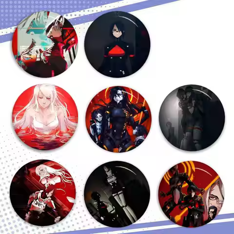 Game S-Signalis Creative Pins Funny Round Snap-in Brooch Badge Backpack Hat Accessories Jewelry Gift