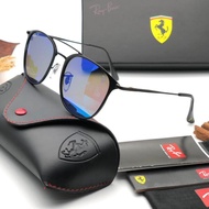 【100%original】RAY-BAN Ferrari 3601 /sunglasses black anti uv protaction /kacamata pria polarized ant