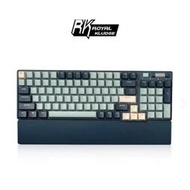 【RK】96｜90% 藍牙三模無線機械鍵盤K黃軸 RGB 森林藍｜中文