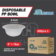[CTN] CHEAPEST 4/5/6" Plastic Bowl / PP Disposable Microwavable Hot Soup Kenduri Party Mangkuk Plast