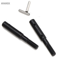 Aramox VGEBY 2 Pieces Front Rear Portal stub axle Suitable for SCX10 III AX103007 1/10 RC Crawler Ca