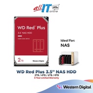 WD Western Digital Red Plus Internal NAS HDD NAS Hard Drive 3.5" (2TB / 4TB / 6TB / 8TB)