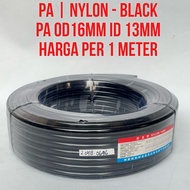 PA Nylon Tubing Black Hose 16mm x 13mm OD 16mm ID 13mm Thickness 1.5mm Tube | PA16 Pneumatic Polyami