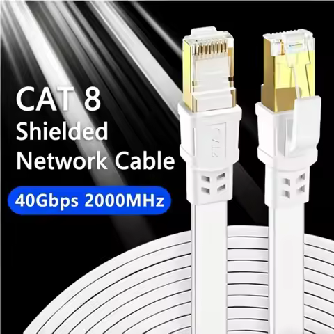 Cat 8 Ethernet Cable LAN Network Cat8 Rj45 Speed Network Cable 40Gbps 2000Mhz 26AWG 1m 2m 3m 5m 10m 
