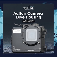 Weefine WFH-GP1 Aluminum Dive Housing for GoPro & DJI Action 4 – 100m Waterproof Built-in 18650 Powe