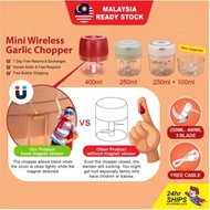 (Ready stock) Garlic Chopper blender mini Blender Onion Chopper Electric chopper wireless chopper po