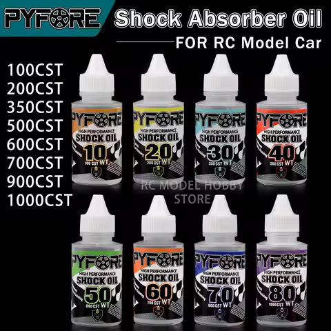 PYFORE Shock Absorber Oil 60ml 100CST 200CST 350CST 500CST 600CST 700CST 900CST 1000CST for RC Model
