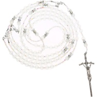 Wedding Lasso - Lazo Para Boda Catolica, Cross Crystal Lasso Rosary Wedding Lasso for Ceremony Catho