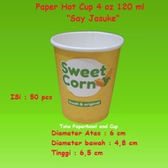 PAPER CUP 4 OZ ( 120 ML ) JASUKE ISI 2000 PCS DISKON