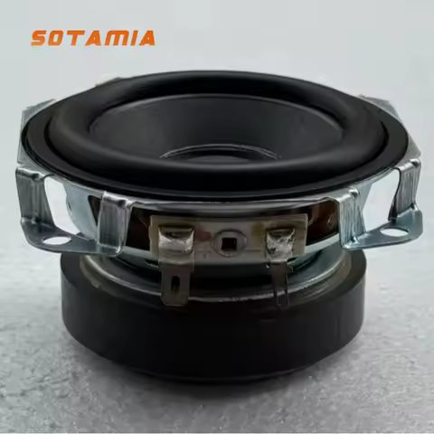 SOTAMIA 1Pcs 3 Inch Folding Full Range Speaker 4 Ohm 20W Paper Cone Rubber Edge Audio HIFI Speaker D