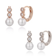 14K Gold Plated Pin Pearl Earring 6mm