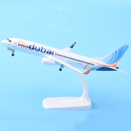 20CM Airplanes Flydubai Aires B737 Metal Plane Aircraft Kid Collectible Model Toys Wheels Display