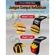 GANTUNGAN BURGER MCD MCDONALDS ACRYLIC KEYCHAIN BIGMAC KEY CHAIN HELM BURGER