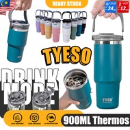 Tyeso 900ML Vacuum Insulated Tumbler Thermoflask Stainless Steel Water Bottle 保温瓶