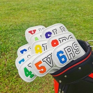 Fine Embroidered Digital Golf Club Cover Head Cover Iron Set Iron Cover Protective Cover Ball Head C