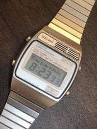 Vintage Seiko A159-4000 Quartz Alarm Chronograph Digital Watch