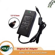 Original AC Adapter Charger For EDAC 12V 7.5A 90W 5.5x2.5mm EA10952F-120 EA11003A-120 Power Supply G