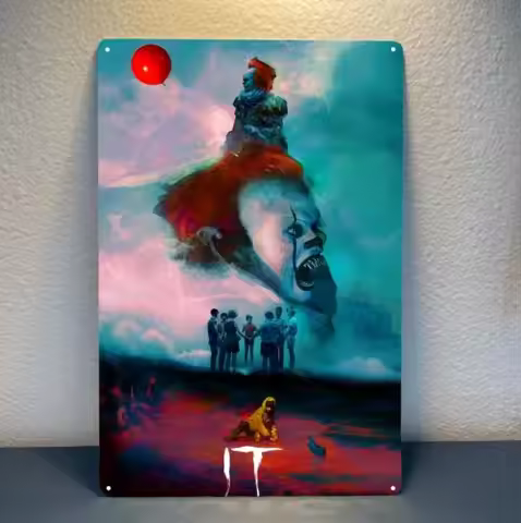 IT horror Movie Metal Poster - Collectable Tin Sign - 20x30cm