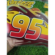 Transparent Fazio Striping Sticker Copy Design MCQUEEN