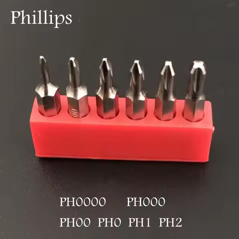 H4×28mm PH0000 PH000 PH00 PH0 PH1PH2 Phillips Screwdriver Bits set 4mm 3/25 inch hand tools key ipho