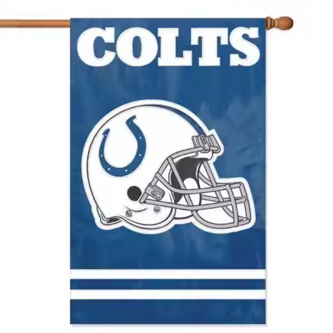 Indianapolis Colts Banner/House Flag Applique 44"x 28" Heavy Duty mmn