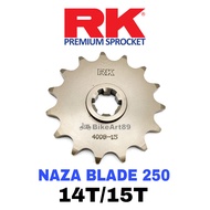 RK Front Sprocket NAZA BLADE 650 RK 520 Sprocket 14T 15T RK Depan Sprocket RK520 RK 520 Nasa Blade 6